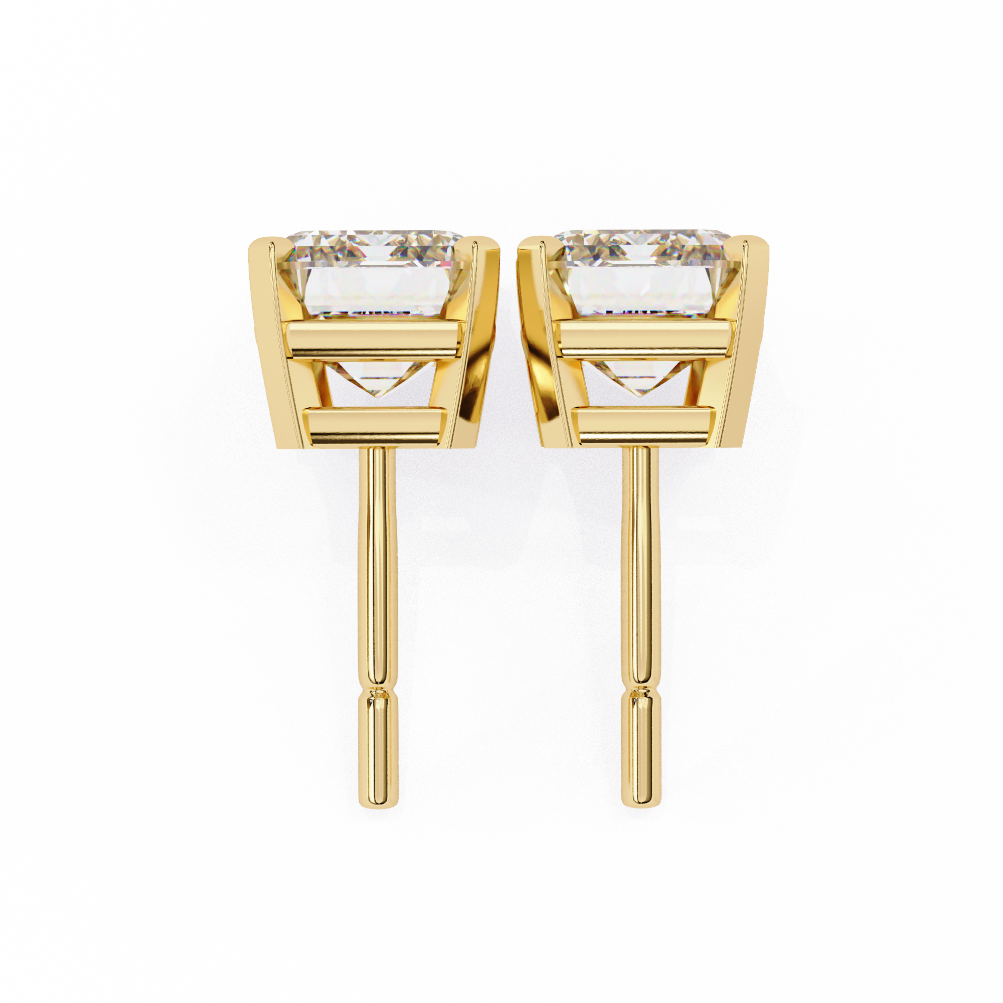 2.39ct Emerald Cut Diamond Studs | Solitairekart
